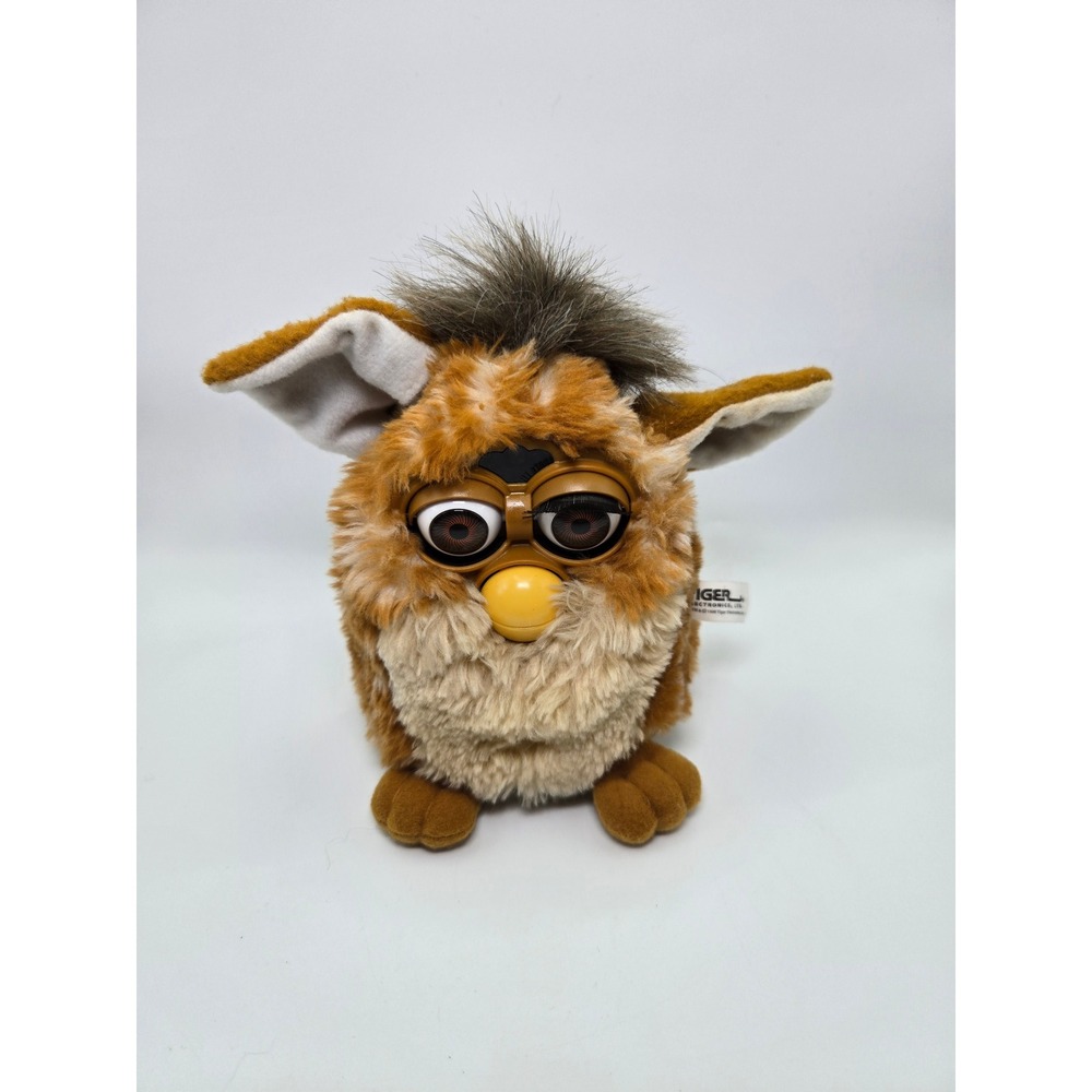 Vintage Furby 1998 Tiger Electronics Brown Tan Model 70-800 Works or Repair